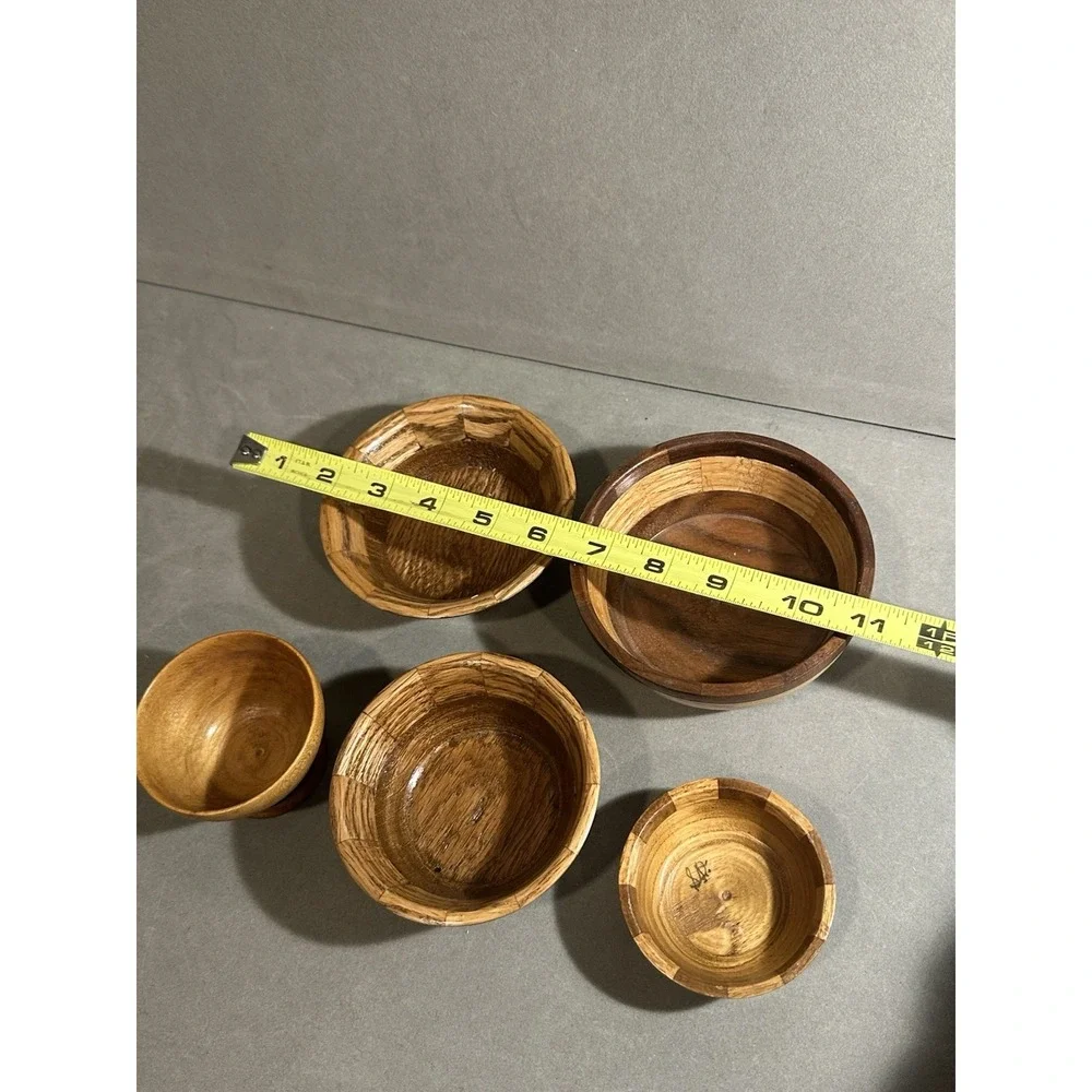 Vintage Handmade‎ Wooden Dish Lot